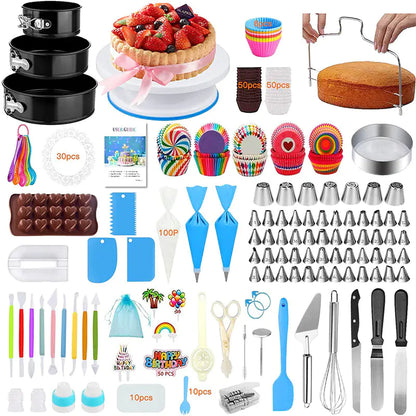 507-Piece Cake Decorating Set with Tools and Bags
