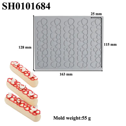 Silicone Leaf-Shaped Platter Molds for Desserts