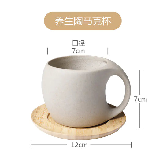 Vintage Ceramic Mug - Rustic Coffee and Tea Cup