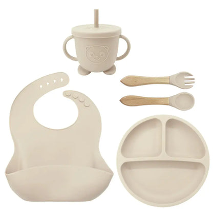 Silicone Dinnerware Set for Kids - 8 Piece Set