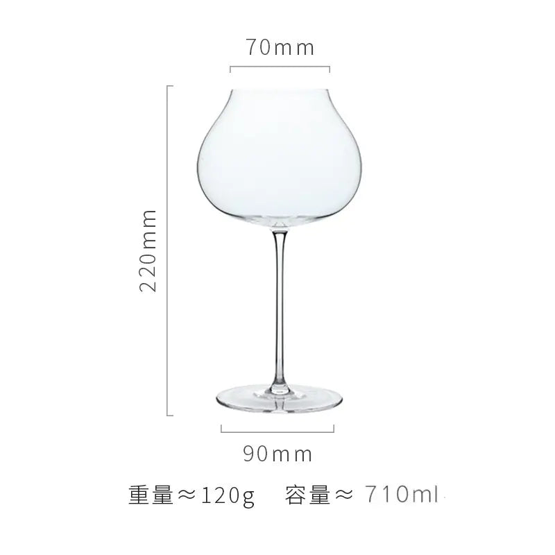 Slim Crystal Glass Wine Goblet for Hotels and Events