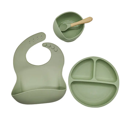Silicone Dinnerware Set for Kids - 8 Piece Set