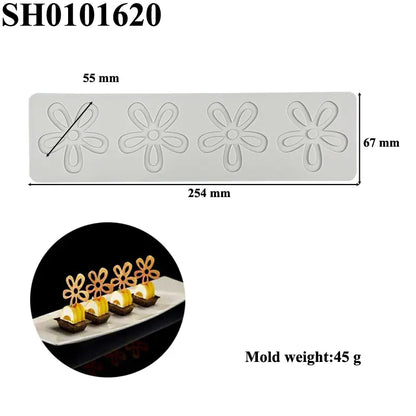 Silicone Leaf-Shaped Platter Molds for Desserts