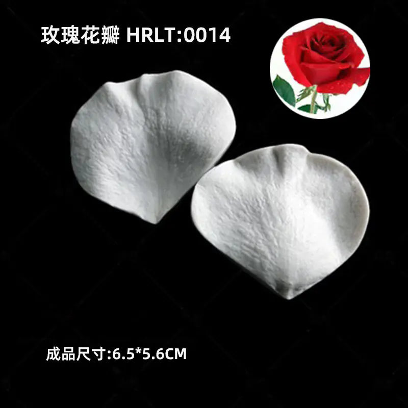 3D Silicone Molds for Leaf and Petal Decorations