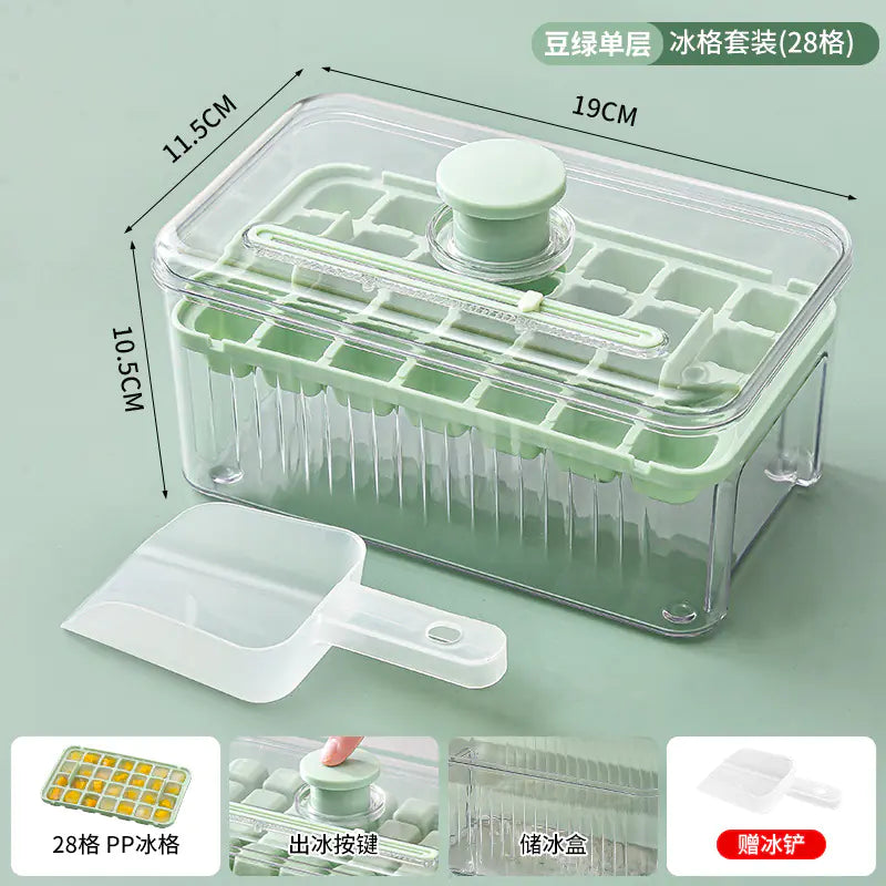Food-Grade Ice Cube Maker with Press Design for Home