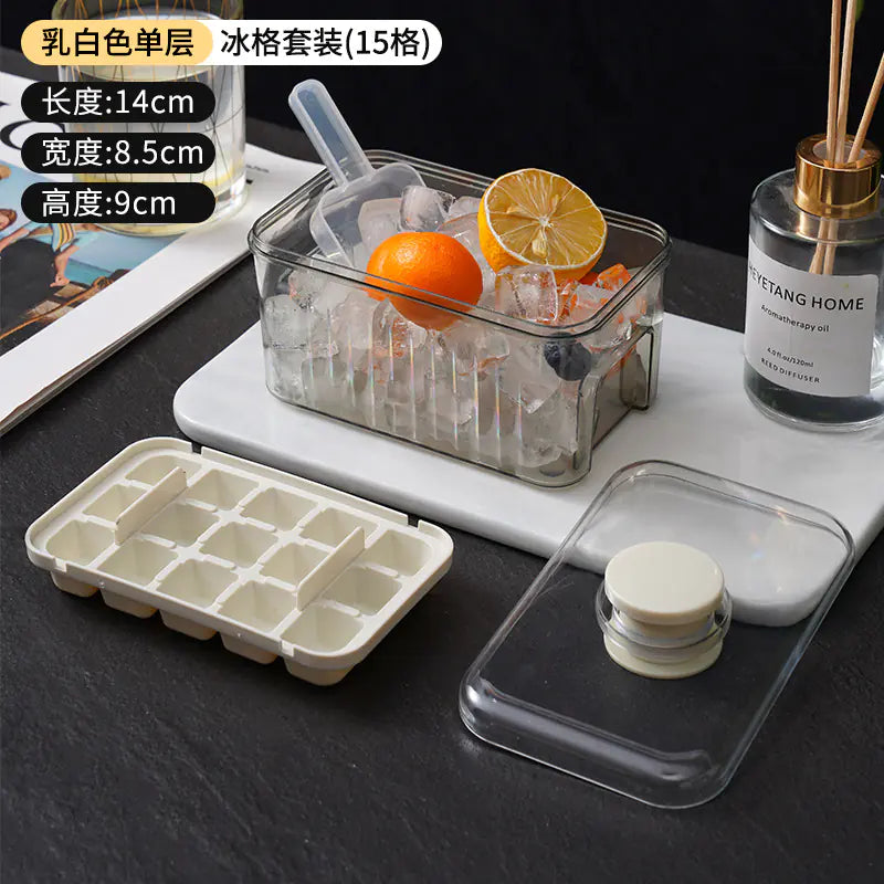 Food-Grade Ice Cube Maker with Press Design for Home