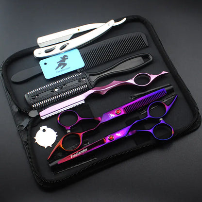Colorful Coating Hair Cutting Scissors Set