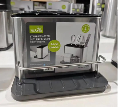 Stainless Steel Multi-Functional Utensil Holder