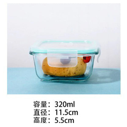 High Borosilicate Glass Food Storage Box for Steaming