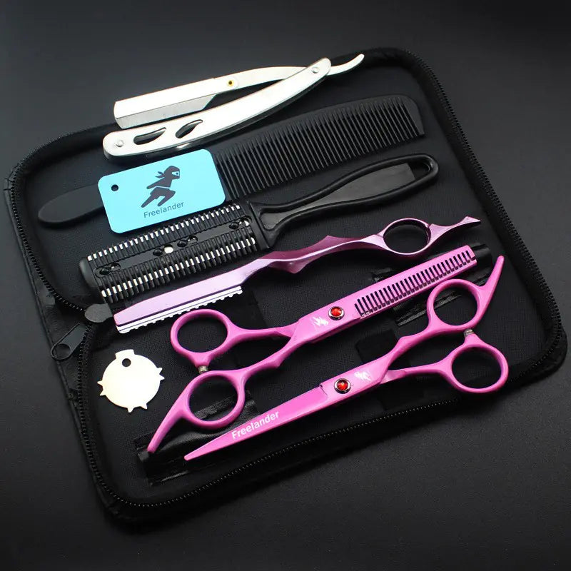Colorful Coating Hair Cutting Scissors Set
