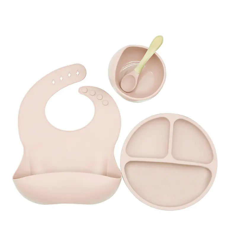 Silicone Dinnerware Set for Kids - 8 Piece Set