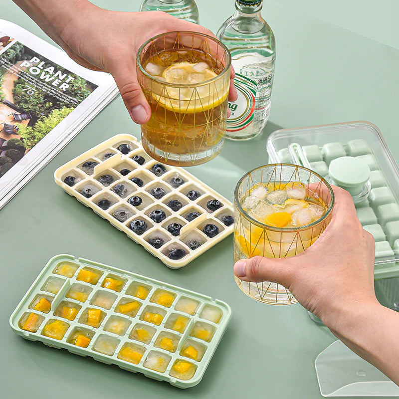 Food-Grade Ice Cube Maker with Press Design for Home