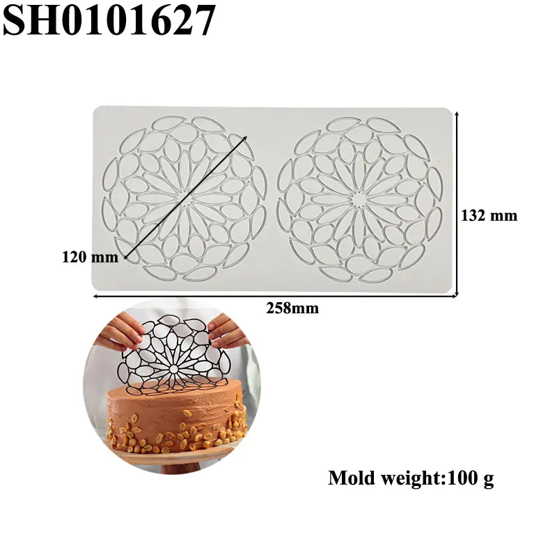 Silicone Leaf-Shaped Platter Molds for Desserts