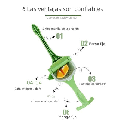 Manual Multi-Function Juice Press with Pulp Separator