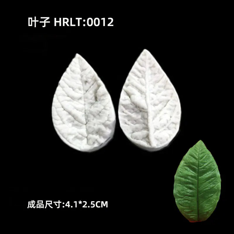 3D Silicone Molds for Leaf and Petal Decorations