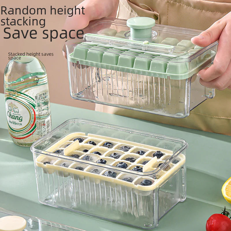 Food-Grade Ice Cube Maker with Press Design for Home
