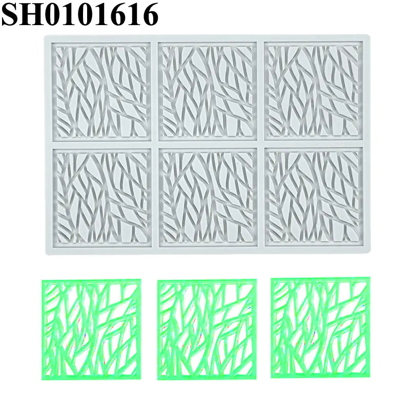 Silicone Leaf-Shaped Platter Molds for Desserts