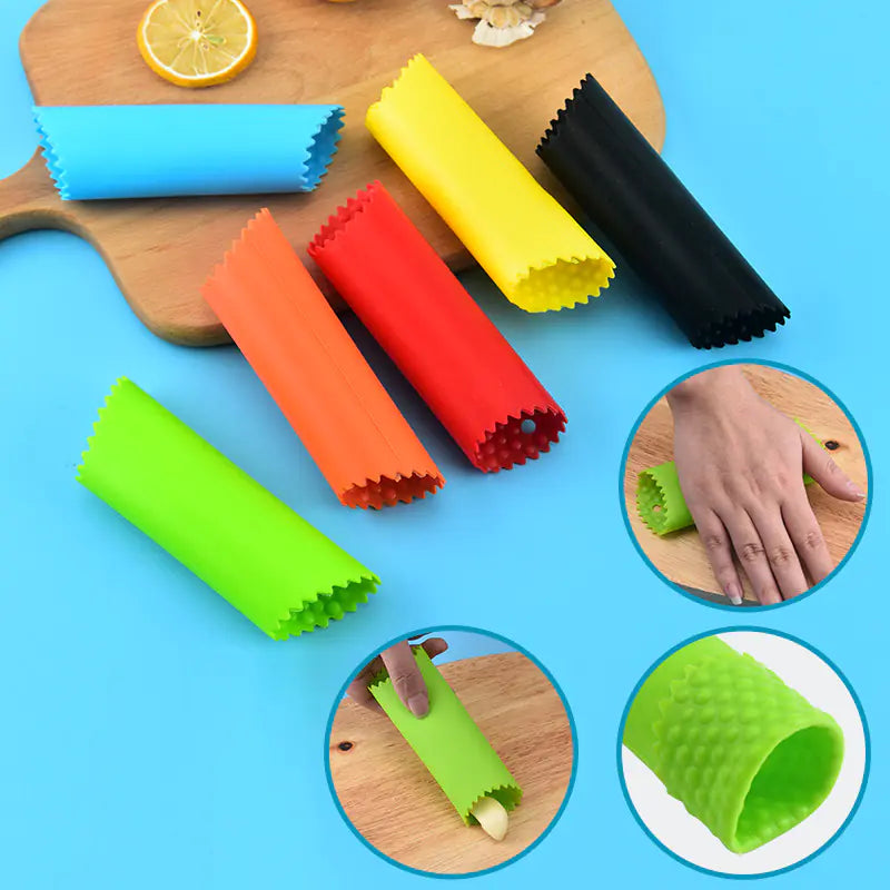 Silicone Garlic Peeler and Crusher Tool for Garlic