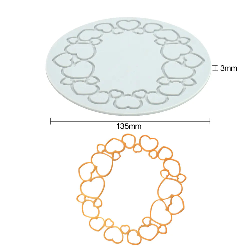 Silicone Mold for Petal Leaf Geometric Baking Decor