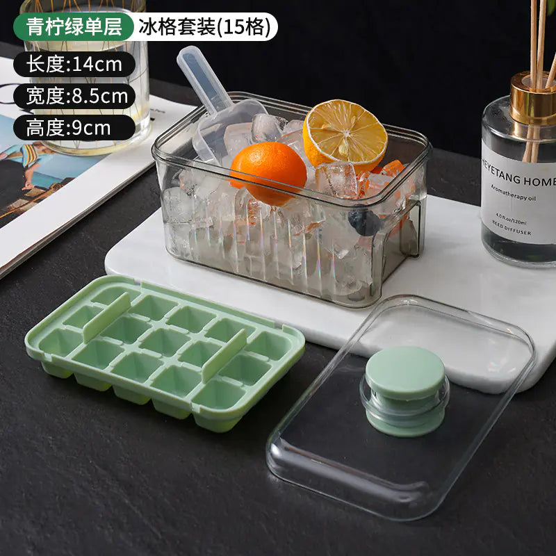 Food-Grade Ice Cube Maker with Press Design for Home