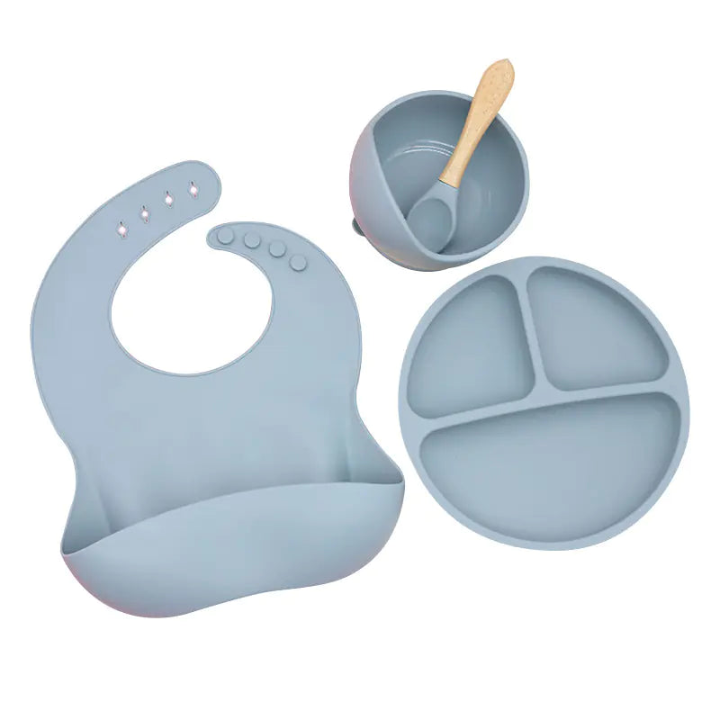 Silicone Dinnerware Set for Kids - 8 Piece Set