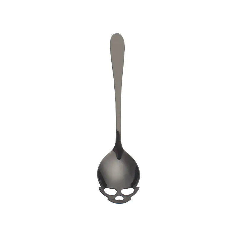 304 Stainless Steel Creative Skull Dessert Spoon Set