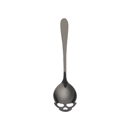 304 Stainless Steel Creative Skull Dessert Spoon Set