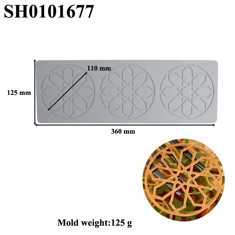 Silicone Leaf-Shaped Platter Molds for Desserts
