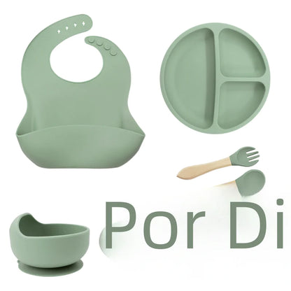 Silicone Dinnerware Set for Kids - 8 Piece Set